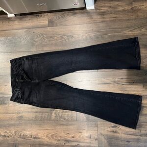 Womens mother weekend flare black jeans size 29